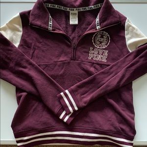 Pink brand quarter zip